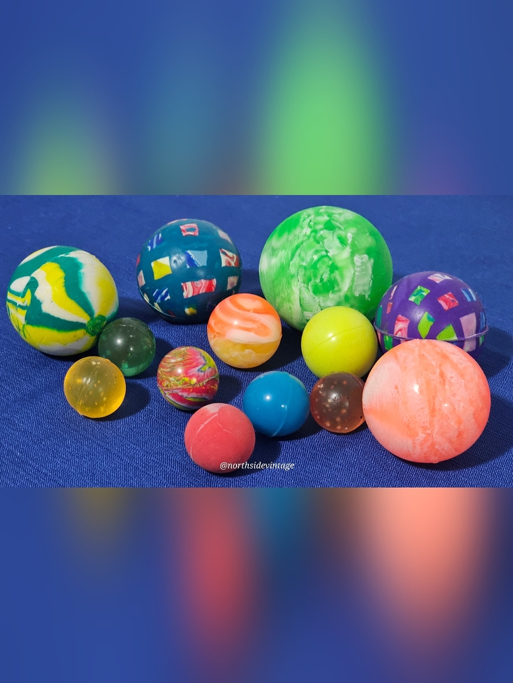 Assorted Vintage Rubber Bouncy Balls